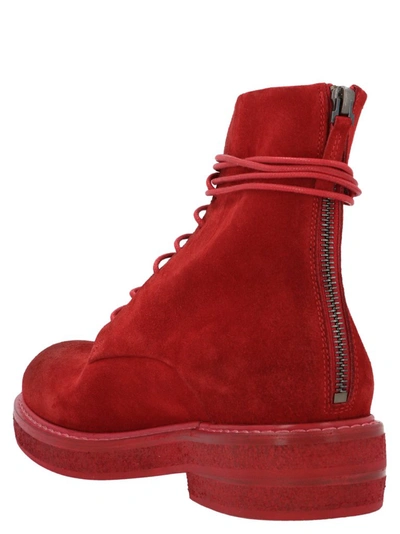 Shop Marsèll Parrucca Combat Boots In Red
