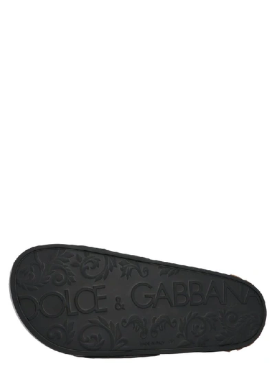 Shop Dolce & Gabbana Devotion Slides In Black