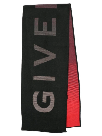 Shop Givenchy Logo Gradient Scarf In Multi