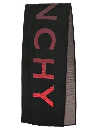 Shop Givenchy Logo Gradient Scarf In Multi