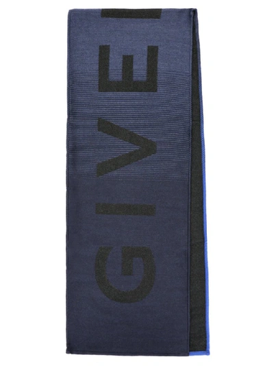 Shop Givenchy Logo Gradient Scarf In Multi