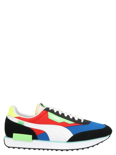 Puma Future Rider Play On Sneaker In Blue Blue Red Modesens