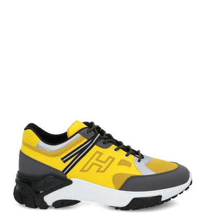 Shop Hogan H477 Urban Trek Sneakers In Yellow