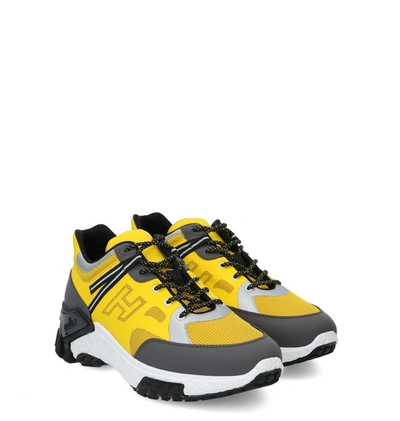 Shop Hogan H477 Urban Trek Sneakers In Yellow