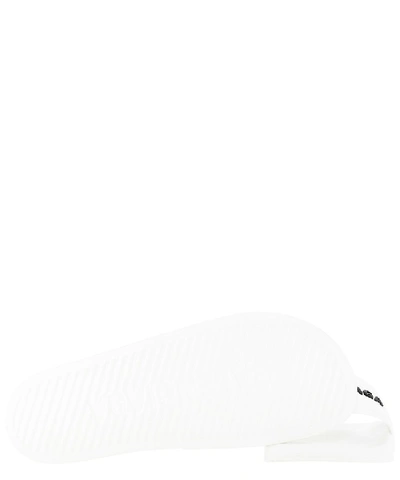 Shop Balenciaga Logo Detailed Pool Slides In White