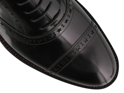 Shop Jimmy Choo Falcon Brogue Oxford Shoes In Black