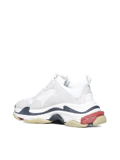 Shop Balenciaga Triple S Sneakers In White