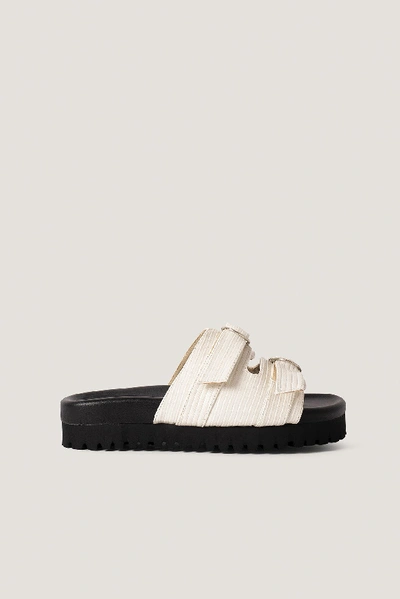 Shop Na-kd Double Buckle Sandals - Offwhite