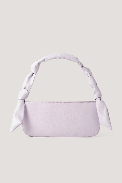 Shop Na-kd Knot Strap Baguette Bag - Purple In Lilac