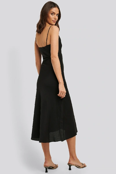 Shop Trendyol Thin Strap Midi Dress - Black