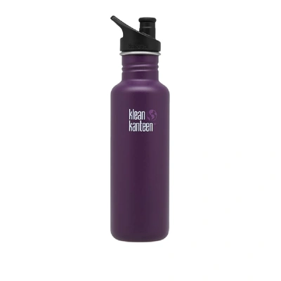 Shop Klean Kanteen Classic Single Wall Sport 3.0 Bottle In Purple