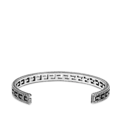 Shop Gucci G Cube Bracelet In Silver