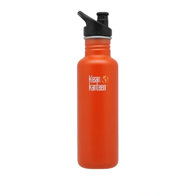 Shop Klean Kanteen Classic Single Wall Sport 3.0 Bottle In Orange