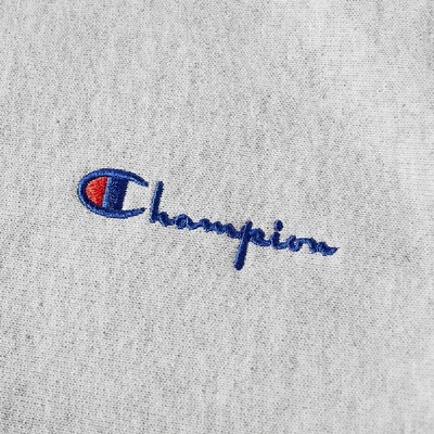 Shop Champion Reverse Weave Women's Small Script Logo Hoody In Neutrals