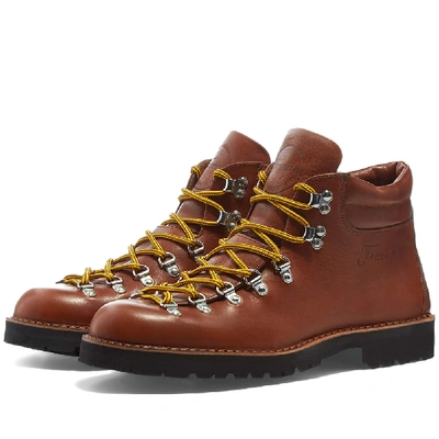 Shop Fracap M127 Roccia Vibram Sole Scarponcino Boot In Brown