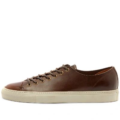 Shop Buttero Tanino Low Leather Sneaker In Brown
