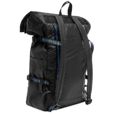 Shop Sandqvist Bernt Lightweight Roll-top Backpack In Black