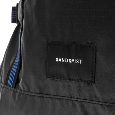 Shop Sandqvist Bernt Lightweight Roll-top Backpack In Black