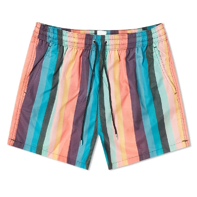 Shop Paul Smith Artist Stripe Swim Short In Multi