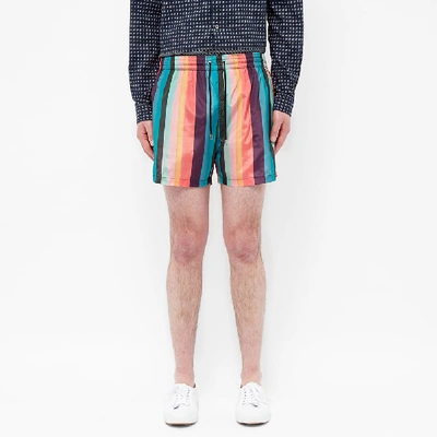 Shop Paul Smith Artist Stripe Swim Short In Multi