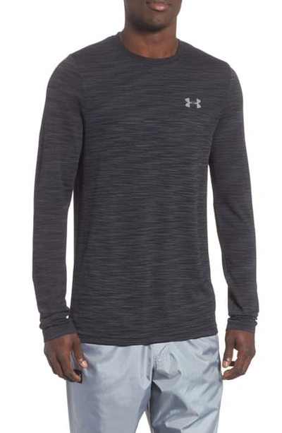 Shop Under Armour Siphon Long Sleeve Performance T-shirt In Black