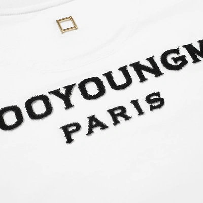 Shop Wooyoungmi 'w' Reverse Logo Tee In White