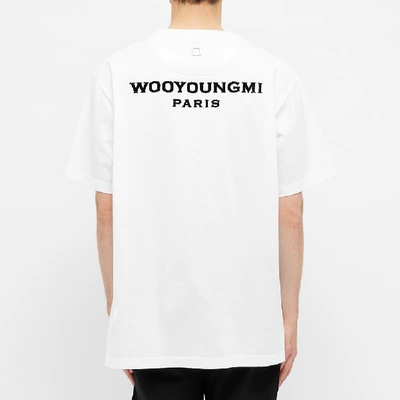 Shop Wooyoungmi 'w' Reverse Logo Tee In White