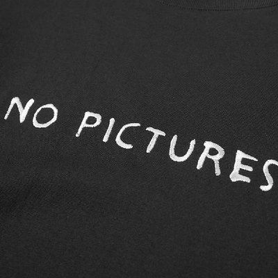 Shop Nasaseasons No Pictures Embroidered Tee In Black