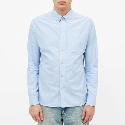 Shop A Kind Of Guise Button Down Oxford Shirt In Blue