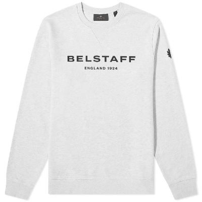 Shop Belstaff Printed Logo Sweat In Grey