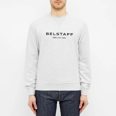 Shop Belstaff Printed Logo Sweat In Grey