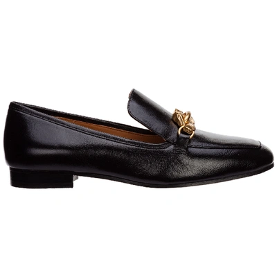 Shop Tory Burch Women's Leather Loafers Moccasins  Jessa In Black