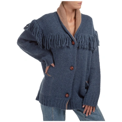 Shop Philosophy Di Lorenzo Serafini Women's Cardigan Sweater In Blue
