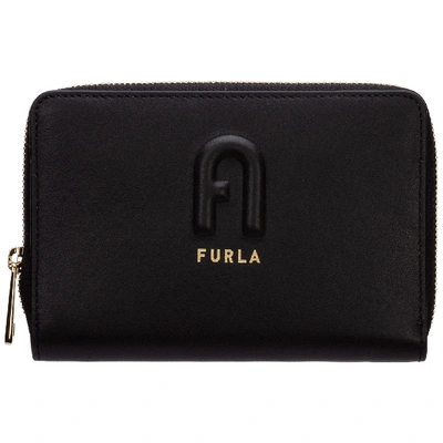 Shop Furla Women's Wallet Coin Case Holder Purse Card Iin Pelle Rita In Black