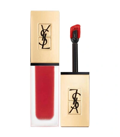 Shop Saint Laurent Tatouage Couture Liquid Matte Lip Stain  12 Red Tr In 12 Red Tribe