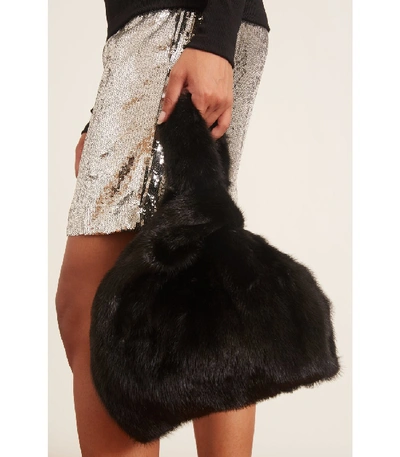 Shop Simonetta Ravizza Furrissima Mink Bag In Black