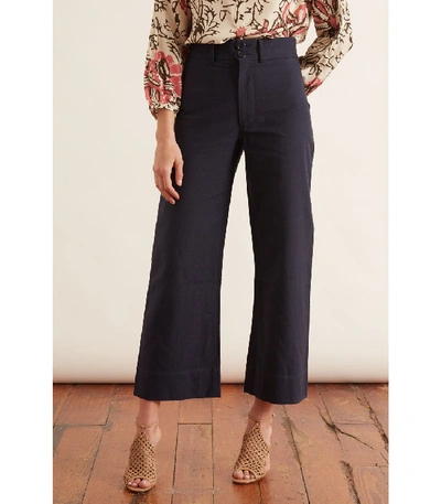 Shop Apiece Apart Classic Merida Pant In Navy In Blue