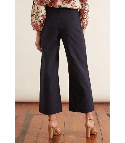 Shop Apiece Apart Classic Merida Pant In Navy In Blue