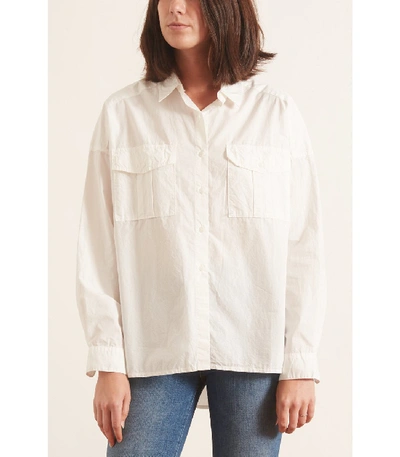Shop Alex Mill Oversized Garment Dyed Shirt In White