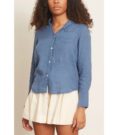 Shop Alex Mill Linen Standard Shirt In Indigo In Blue