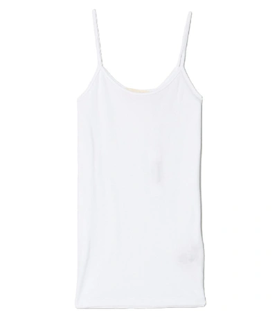 Shop Plays Well With Others Micro Rib Spaghetti Tank In Toga Party In White