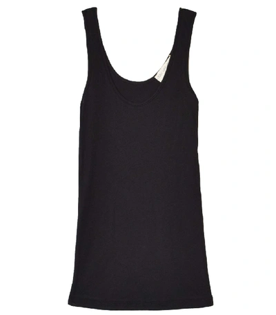 Shop Plays Well With Others Micro Rib Wife Hugger Tank In Dominoes In Black
