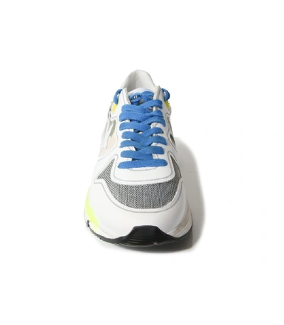 Shop Golden Goose Running Sole Sneakers In White Leather/camo/white Star In Multi