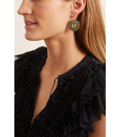 Shop Lizzie Fortunato Taj Disc Earrings In Multi