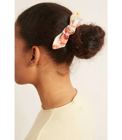 Shop Loeffler Randall Sadie Bow Barrette In White Multi Floral