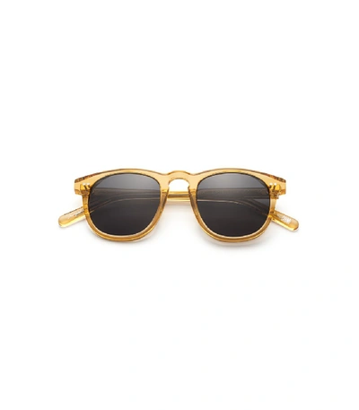 Shop Chimi #001 Black Sunglasses In Mango In Yellow