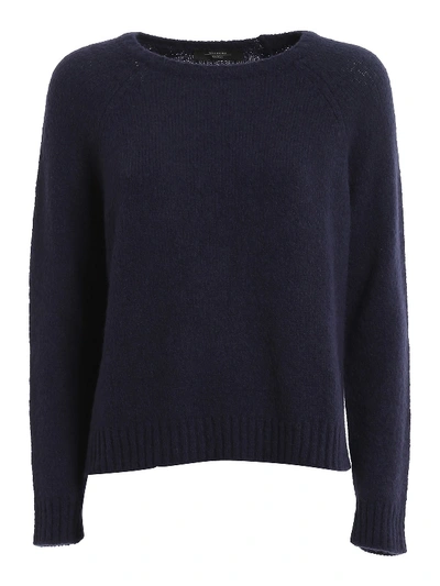 Shop Weekend Max Mara Amici Alpaca Blend Sweater In Blue