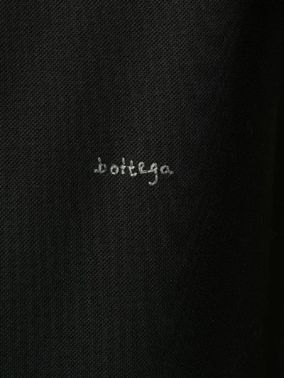 Shop Bottega Veneta Men's Black Cotton Polo Shirt