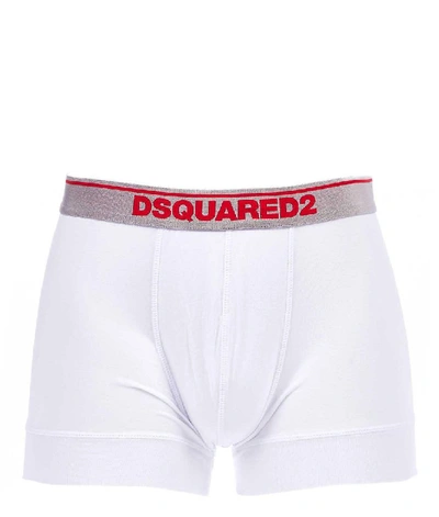 Shop Dsquared2 Men's White Modal Boxer