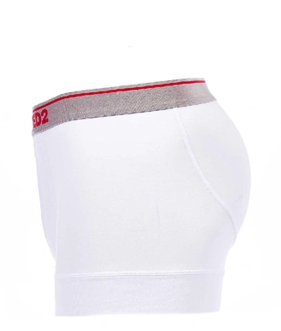 Shop Dsquared2 Men's White Modal Boxer